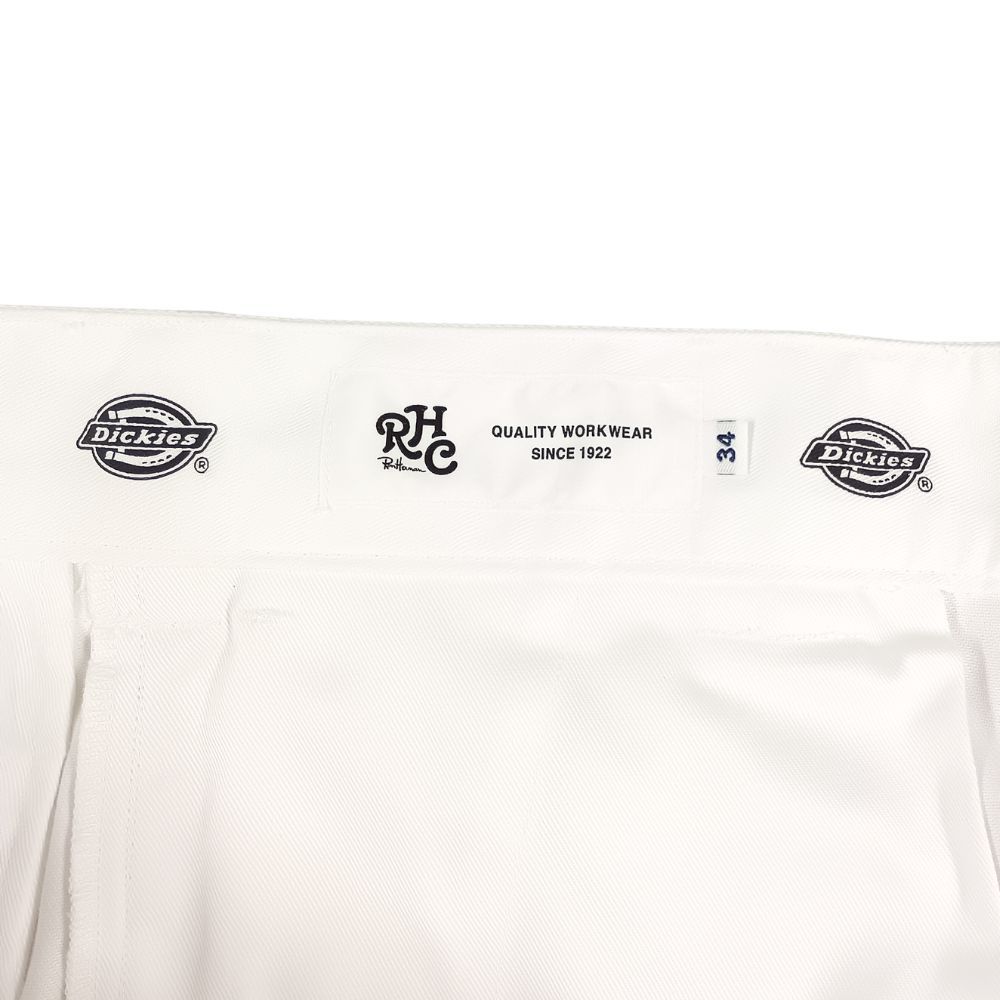メンズ 完売 RHC Dickies ホワイトスラックス 34 ロンハーマン 限定