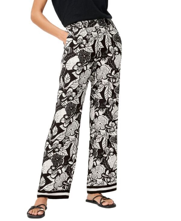 オルセン レディース ボトムス カジュアルパンツ フラワー柄 フラワー Olsen Womens Anna Floral Pant Black ブラック