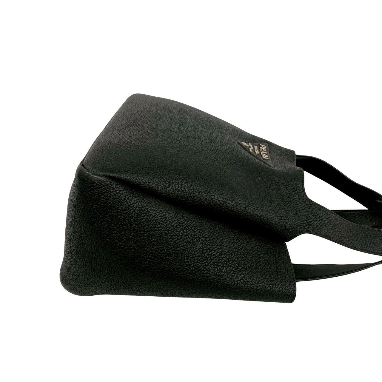 極 美品 保存袋付き PRADA プラダ 三角ロゴ 金具 ヴィッテロダイノ