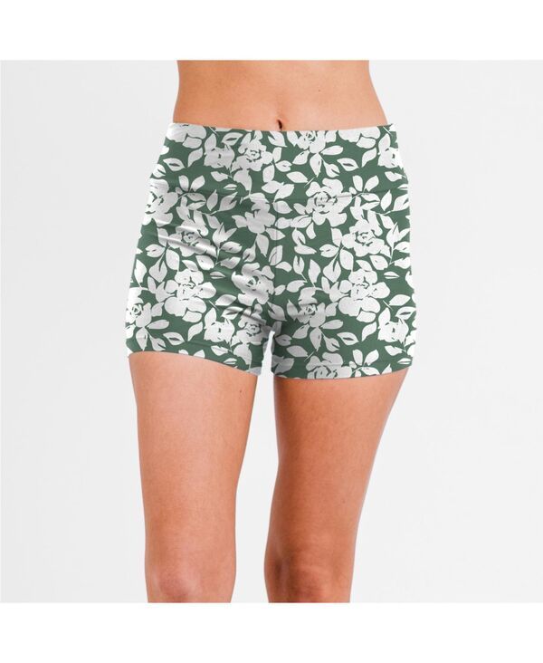カリプサ レディース 水着 ボトムスのみ ショートパンツ Calypsa Womens Chlorine Resistant High Waisted Swim Shortsage green ros