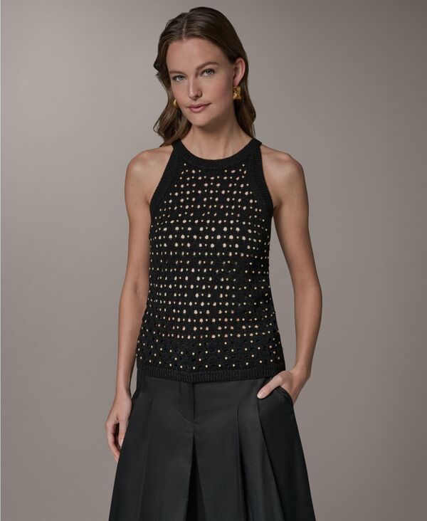 ダナ キャラン ニューヨーク レディース アウター ニット・セーター クルーネック ホルター Donna Karanew York Womens Halter Crewneck Hotfix Swea
