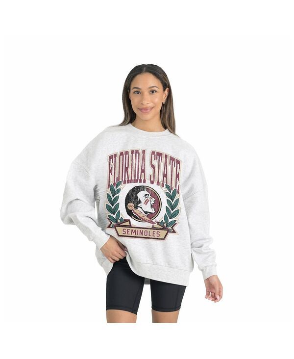 ゲームデイ・クチュール レディース アウター パーカー・スウェット ドロップショルダー シャツ フリース Gameday Couture Womens Gray Florida State Semin