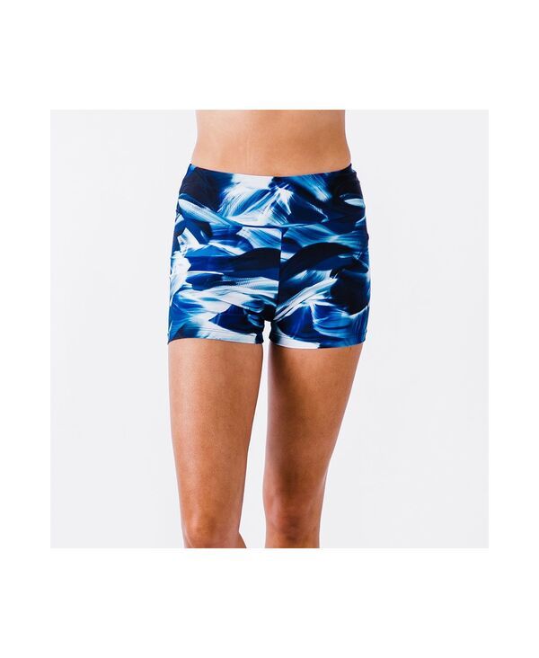 カリプサ レディース 水着 ボトムスのみ ショートパンツ Calypsa Womens Chlorine Resistant High Waisted Swim Shorts Navy wave ネイ
