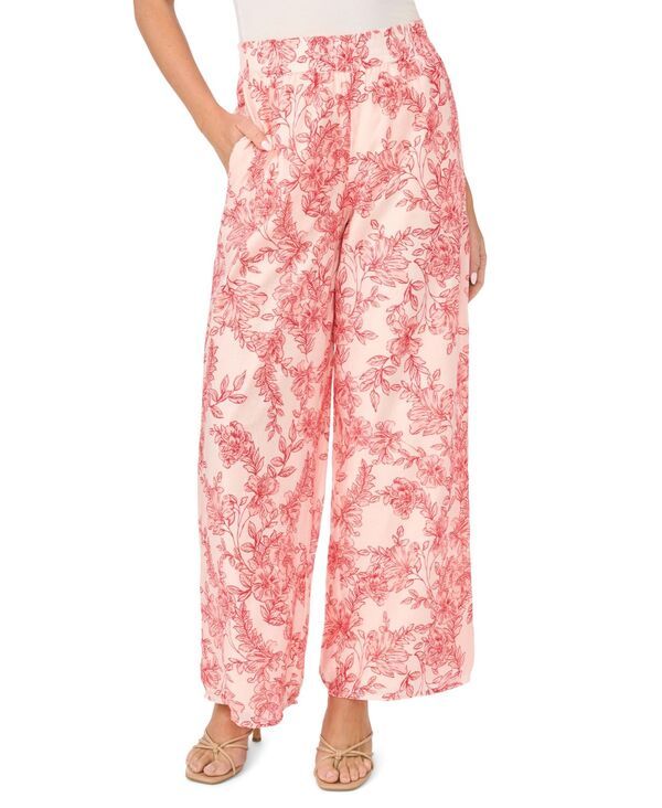 ヴィンスカムート レディース ボトムス カジュアルパンツ シャーリング Vince Camuto Womens Blend Smocked Waist WideLeg Pantsummerose