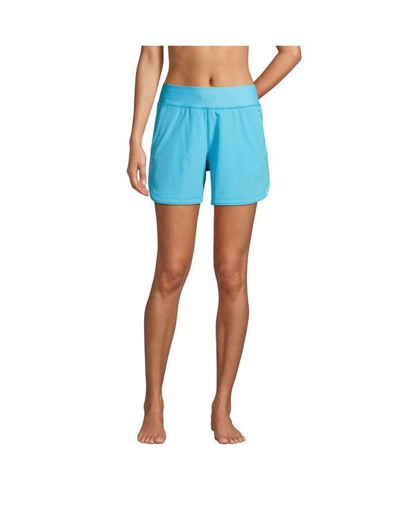 ランズエンド レディース ボトムス ハーフパンツ・ショーツ ショートパンツ Lands End Womens Curvy Fit 5 Quick Dry Board Shortswim Shorts