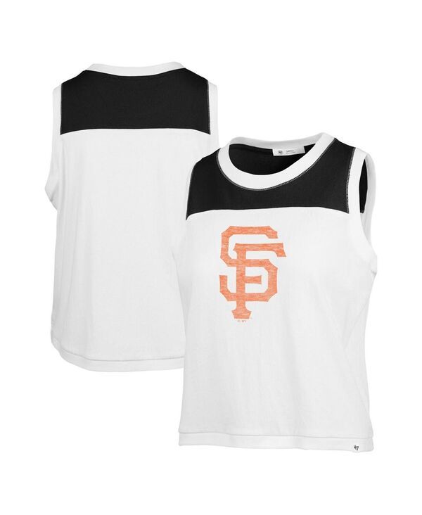 47 ブランド レディース トップス タンクトップ 47 Brand Womens White San Francisco Giants Premier Zoey Waist Length Tank