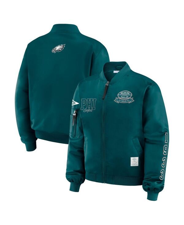 ウェア バイ エリン アンドルーズ レディース アウター ジャケット・ブルゾン WEAR by Erin Andrews Womens Midnight Green Philadelphia Eagl