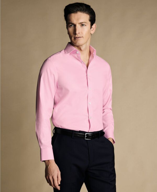 チャールズティリット メンズ トップス シャツ Charles Tyrwhitt MenslimFit Dresshirt Pink ピンク