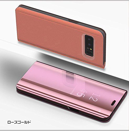 YOUNGE】 For Galaxy Note8 ケース 2つ折り 液晶保護 パネル 半透明