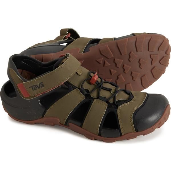 テバ メンズ シューズ サンダル Teva Flintwood Water Sandals For Men Dark Olive オリーブ