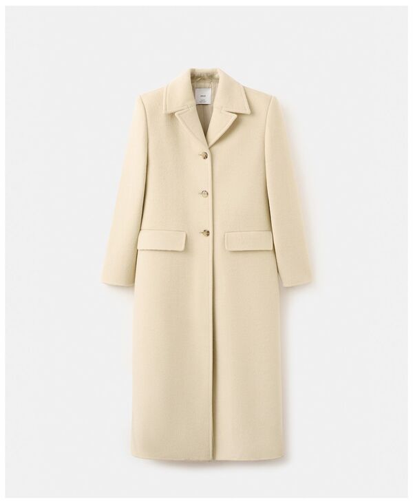 マンゴ レディース アウター ジャケット・ブルゾン ウール コート MANGO Womens Buttoned Wool Coat Vanilla