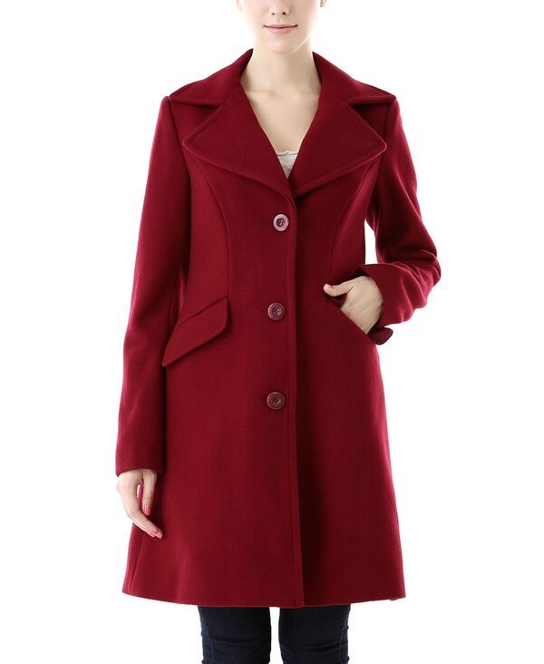 キミアンドカイ レディース アウター ジャケット・ブルゾン ウール コート kimi kai Womensasha Wool Blend Walking Coat Wine ワイン
