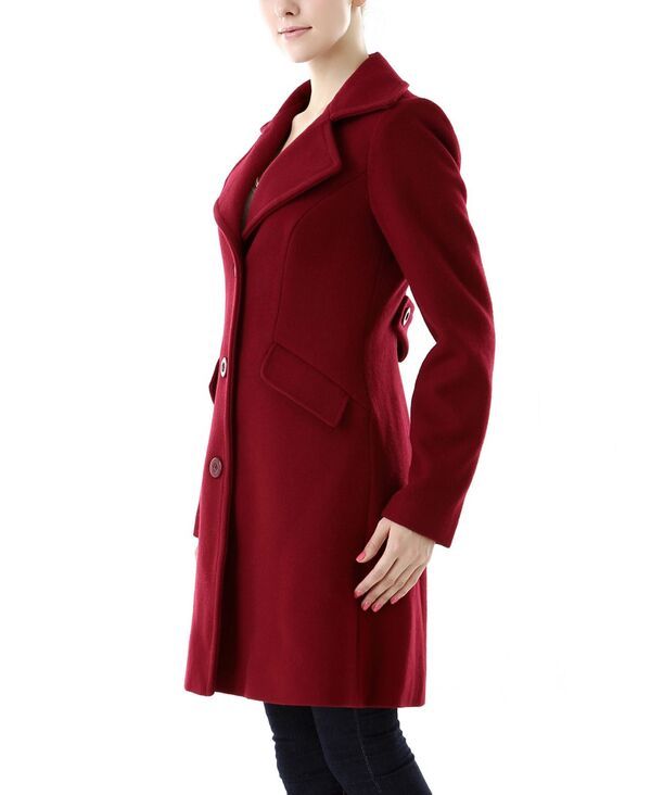 キミアンドカイ レディース アウター ジャケット・ブルゾン ウール コート kimi kai Womensasha Wool Blend Walking Coat Wine ワイン