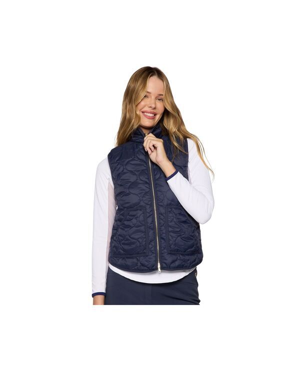 G ライフスタイルクロージング レディース アウター ジャケット・ブルゾン ベスト G Lifestyle Clothing Padded Vestrue navy ネイビー
