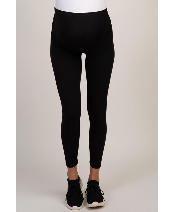 ピンクブラッシュ レディース ボトムス レギンス マタニティ Pinkblush Black Solid Basic Maternity Leggings Black ブラック