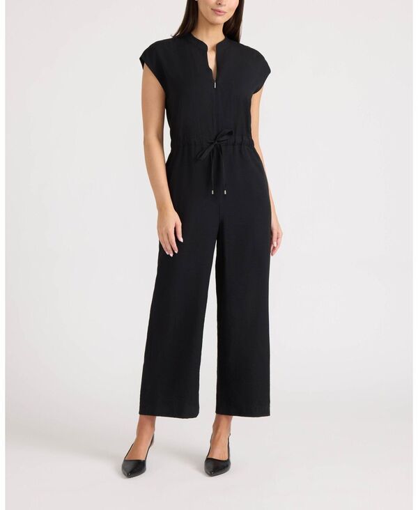 エレントレイシー レディース トップス ジャンプスーツ Ellen Tracy Womens Crinkle Jumpsuit Black ブラック