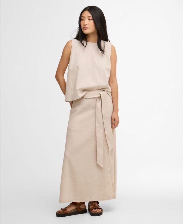 バブアー レディース ボトムスカート A ライン マキシ Barbour Womens Gabby ALine Maxi Skirt Mist