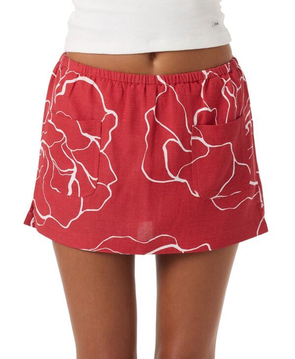 オニール レディース ボトムスカート フラワー柄 フラワー ONeill Womens Townes Floral PullOn Skort Lifeguard Red レッド