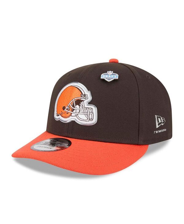 ニューエラ メンズ アクセサリー 帽子 New Era Mens BrownOrange Cleveland Browns 2026 NFL Draft On Stage PreCurved 9FIF