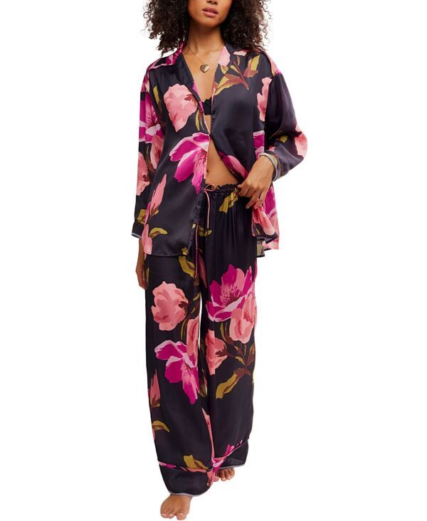 フリーピープル レディース アンダーウェア ナイトウェア Free People Womens Dreamy Days Pajama Set Blackend