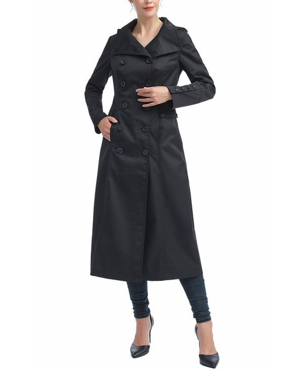 キミアンドカイ レディース アウター ジャケット・ブルゾン コート Womens kimi kai Long Trench Coat Black ブラック