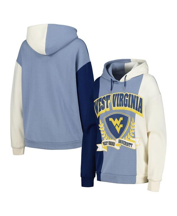 ゲームデイ・クチュール レディース アウター パーカー・スウェット カラーブロック Gameday Couture Womens Navy West Virginia Mountaineers Hal