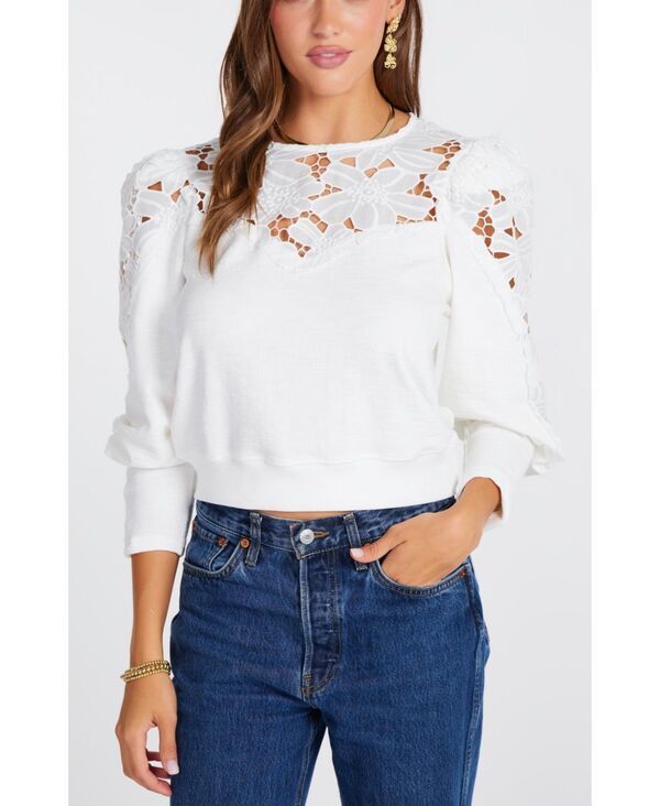 ビショップアンドヤング レディース アウター パーカー・スウェット Womens Bishop Young Flora Texture Pullover Salt