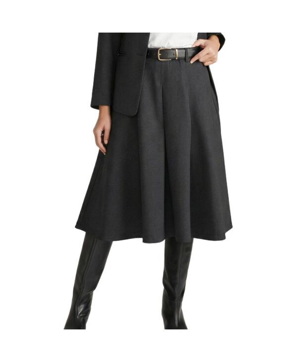 ユニバーサル スタンダード レディース ボトムスカート プラスサイズ プリーツ Universal Standard Plusize Aleya Pleated Ponte Skirt Charcoa