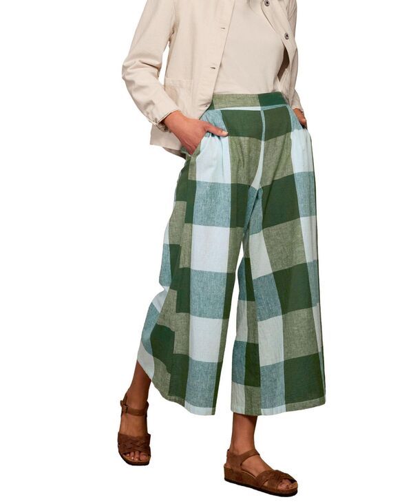 ケルティックアンドコー レディース ボトムス カジュアルパンツ ワイドレッグ アンクル Celtic Co Womens Wide Leg Ankle Grazer Culottes Green mu