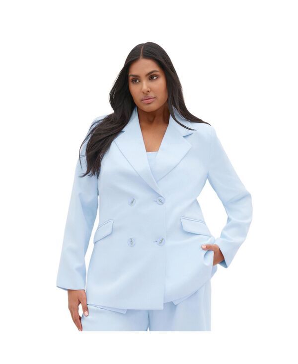 シティーシック レディース アウター ジャケット・ブルゾン ブレザー CITY CHIC Womens Holly Blazer Sky blue ブルー