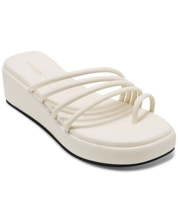 ダナ キャラン ニューヨーク レディース シューズ サンダル Donna Karanew York Womens Hanalyn Strappy Wedge Sandals Ivory アイボリー