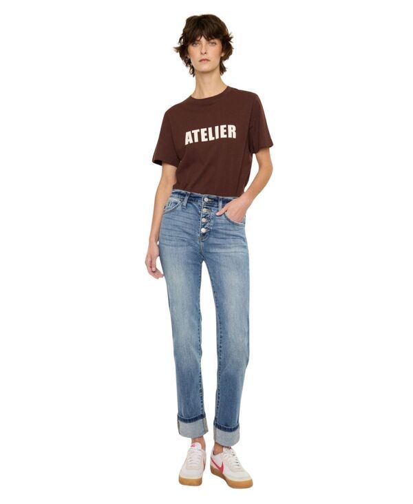 カンクン レディース ボトムス デニムパンツ ジーンズ KanCan Womens Noellessentials High Rise Skinny Straight Jeans Medium was