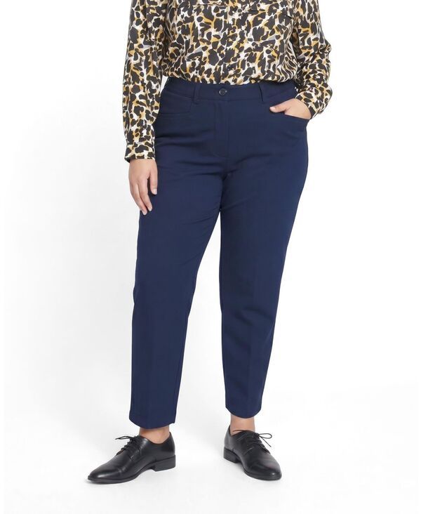 ユニバーサル スタンダード レディース ボトムス カジュアルパンツ プラスサイズ Universal Standard Plusize Cigarette Ponte Pants Navy ネイビー