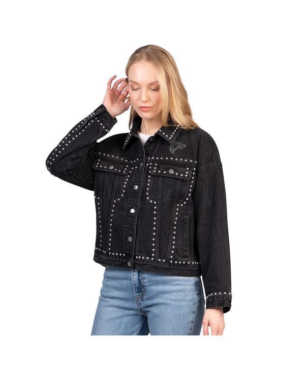 ジースリー フォーハー バイ カール バンクス レディース アウター ジャケット・ブルゾン デニム GIII 4Her by Carl Banks Womens Black Atlanta Falco