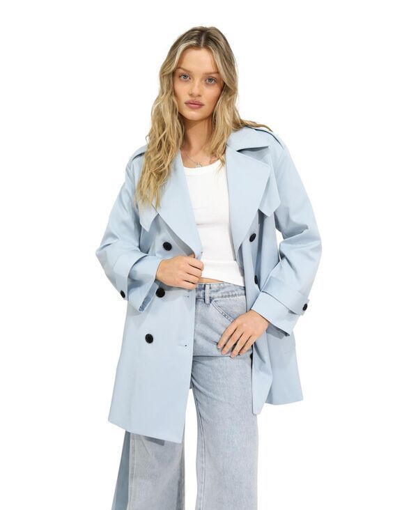 ベルアンドブルーム レディース アウター ジャケット・ブルゾン コート Belle Bloom Whispers of Verona Trench Coat Sky blue ブルー