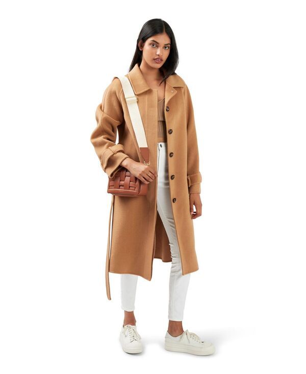 ベルアンドブルーム レディース アウター ジャケット・ブルゾン ウール コート Belle Bloom Womenshore To Shore Belted Wool Coat Brown ブラウン