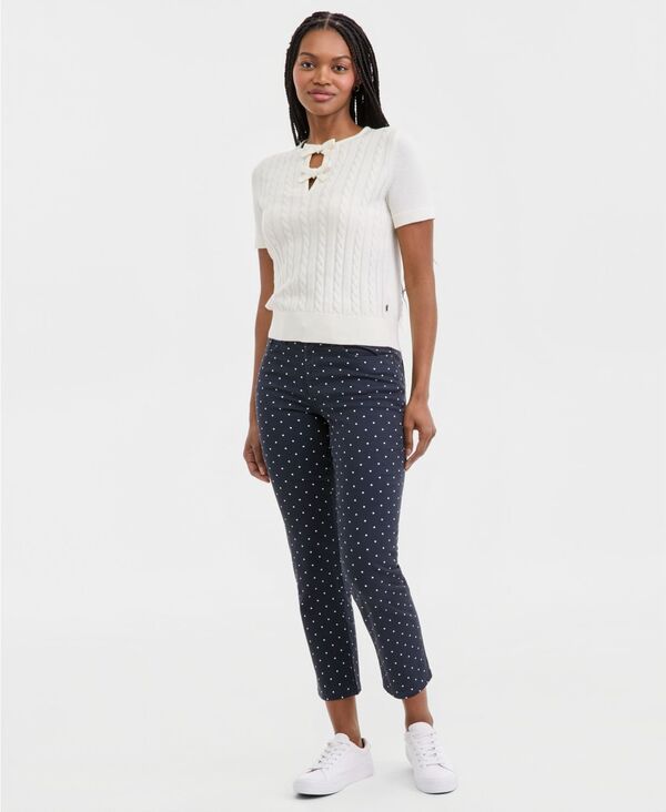 ノーティカ ジーンズ レディース ボトムス カジュアルパンツ プリント アンクル Nautica Jeans Nautica Womens DotPrint Straight Ankle Pants