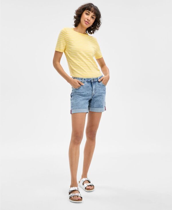 ノーティカ ジーンズ レディース ボトムス ハーフパンツ・ショーツ ショートパンツ デニム Nautica Jeans Nautica Womens Cuffedenim Shorts Dayflow