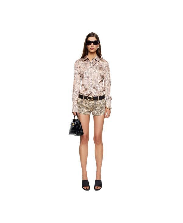 ライオネス レディース ボトムス ハーフパンツ・ショーツ ショートパンツ Lioness Womens Gisele MidRise Shorts Leopard アニマル