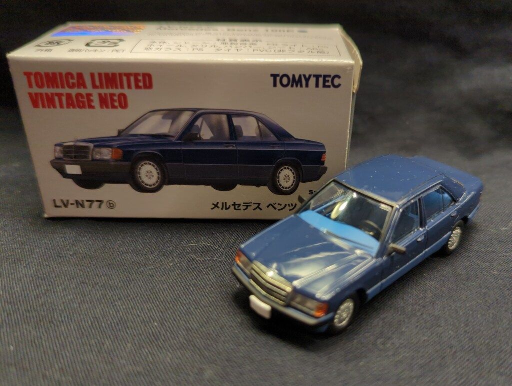 トミーテック TOMICA LIMITED VINTAGE NEO メルセデスベンツ190E(91年)(紺) LV-N77b