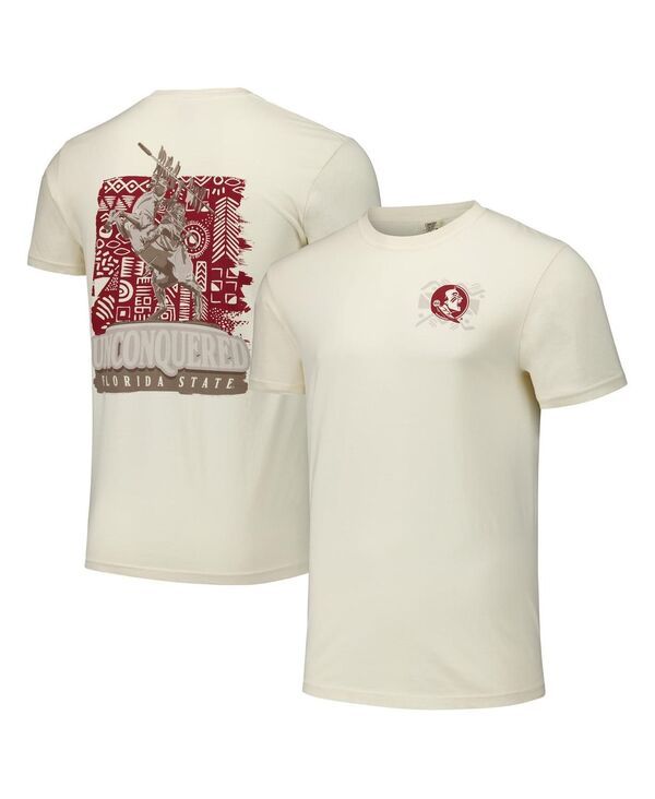 イメージワン メンズ トップス Tシャツ Image One Mens and Womens Natural Florida State Seminoles Hyper Local Statue Pa