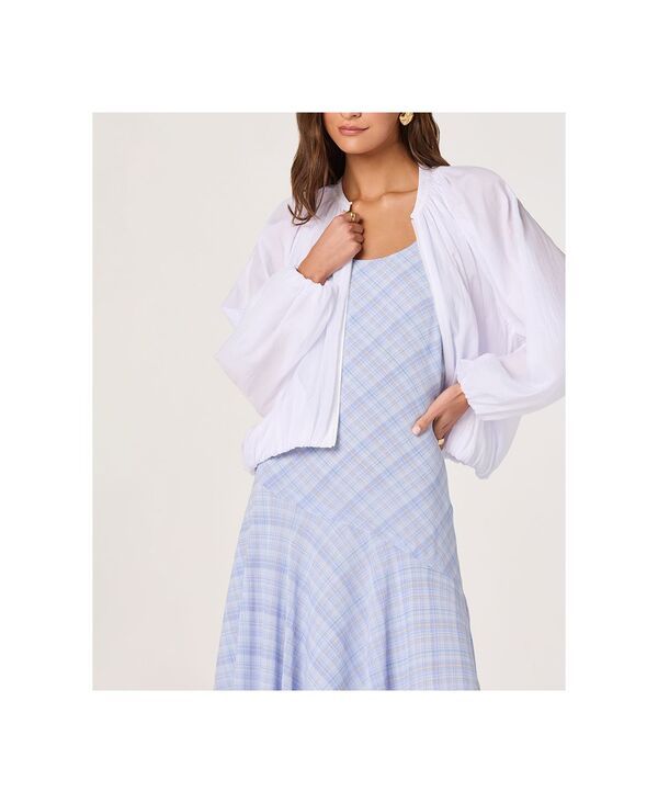 アストール レディース アウター ジャケット・ブルゾン ナイロン ASTR the Label Womens Blanche Colla red Nylon Jacket White ホワイト