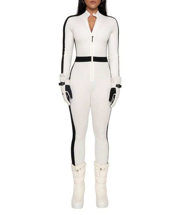 ジェイラックスレーベル レディース トップス ジャンプスーツ JLUXLABEL Womens OffLimits Zipper Jumpsuit Ivory アイボリー