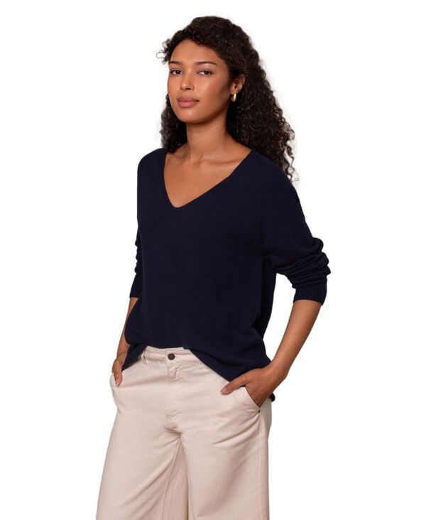 ケルティックアンドコー レディース アウター ニット・セーター Vネック ウール Celtic Co Womens Geelong Wool Slouch VNeck Sweater Dark nav