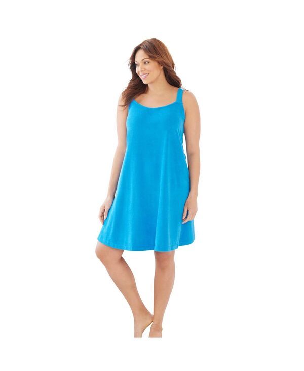 ドリームスアンドコー レディース アンダーウェア ナイトウェア プラスサイズ パイル ノースリーブ Dreams Co Plusize Dreams and Co Sleeveless Terry L