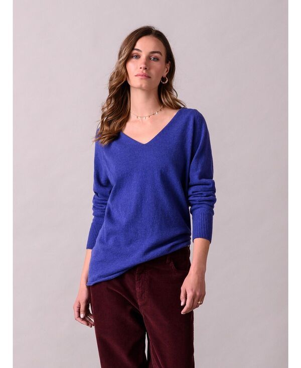 ケルティックアンドコー レディース アウター ニット・セーター Vネック ウール Celtic Co Womens Geelong Wool Slouch VNeck Sweater Indigo イ