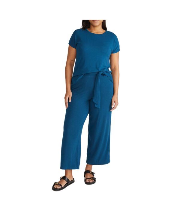 ユニバーサル スタンダード レディース ボトムス カジュアルパンツ ワイドレッグ ニット Universal Standard Womens Travel Knit Wide Leg Pants Bl