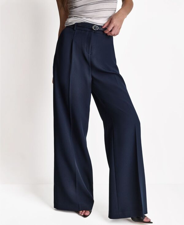 ビーシビージー レディース ボトムス カジュアルパンツ BCBG Womens WideLeg HighRise Pants Deep Sea