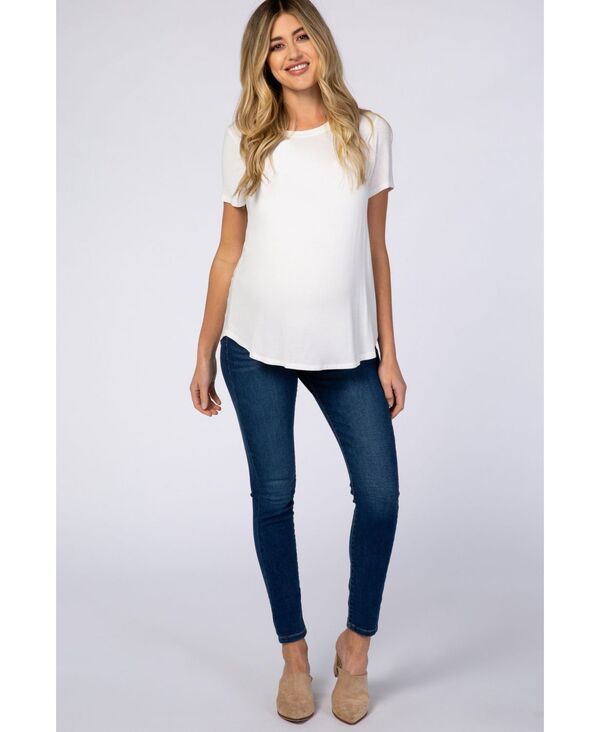 ピンクブラッシュ レディース ボトムス デニムパンツ マタニティ ジーンズ Pinkblush Maternity Navy Blue Skinny Jeans Navy blue ネイビー