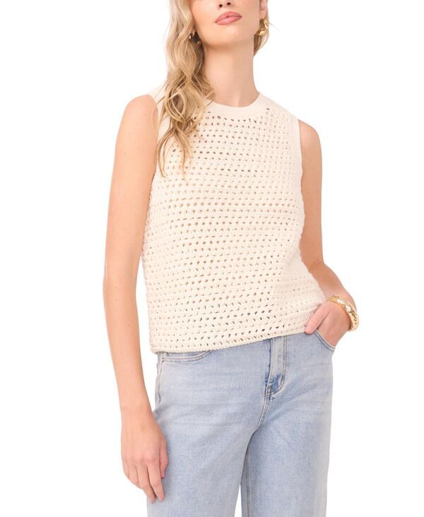 ワンステイト レディース トップス タンクトップ クルーネック ノースリーブ 1STATE Womensleeveless Crew Neck Tank Top Eggnog
